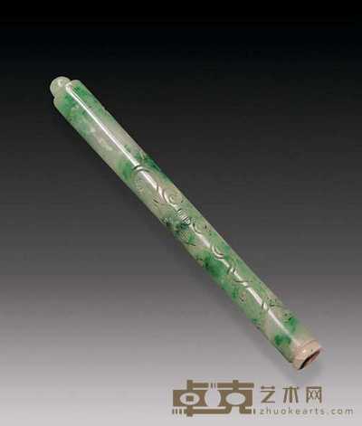 清 翠笔杆 长15cm
